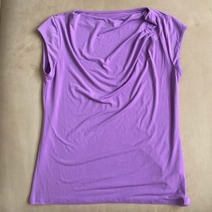 Stretchy, purple t-shirt